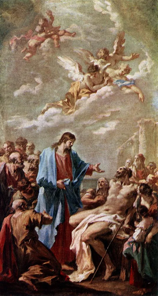 Giovanni Antonio Pellegrini - Christ Healing the Paralytic - WGA17141