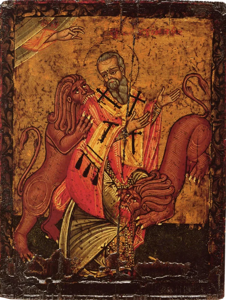 Ignatius of Antiochie, poss. by Johann Apakass (17th c., Pushkin museum)