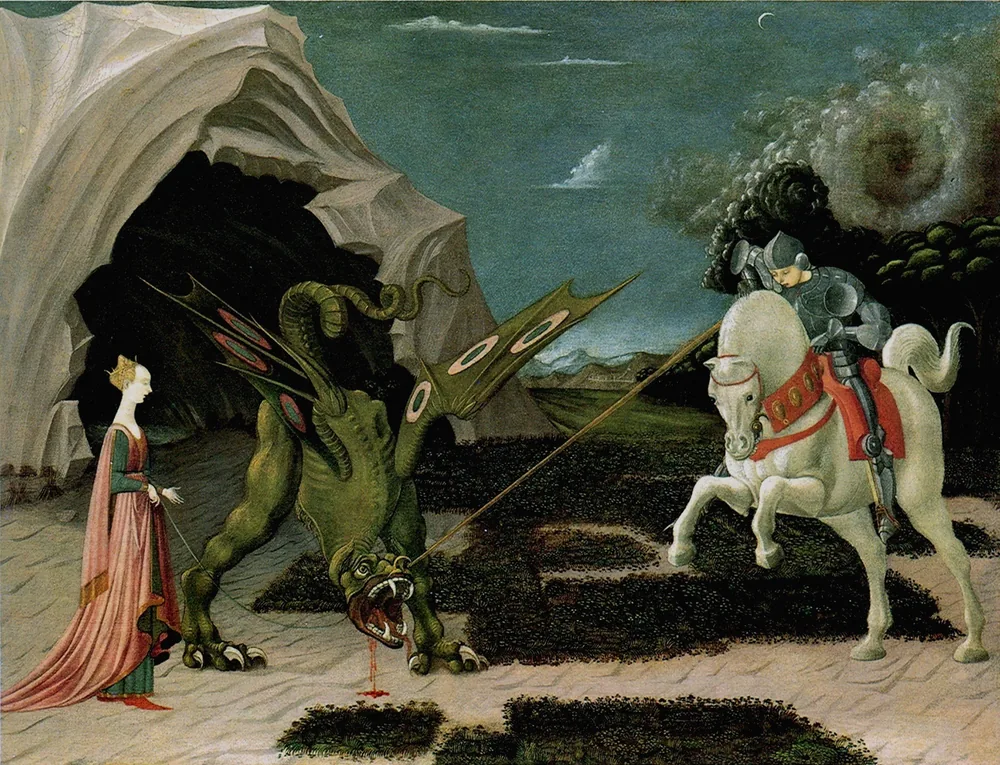 Hl. Georg im Kampf mit dem Drachen