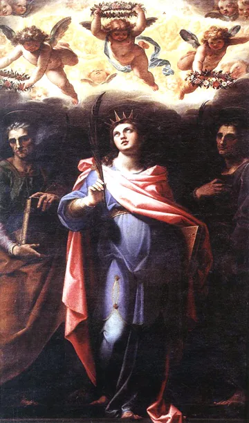 Saint Domitilla with Saint Nereus and Achilleus