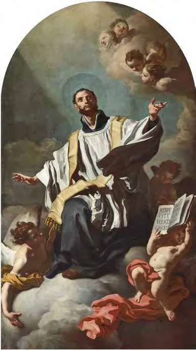 Italian: San Gaetano di Thiene. Saint Cajetan in glory