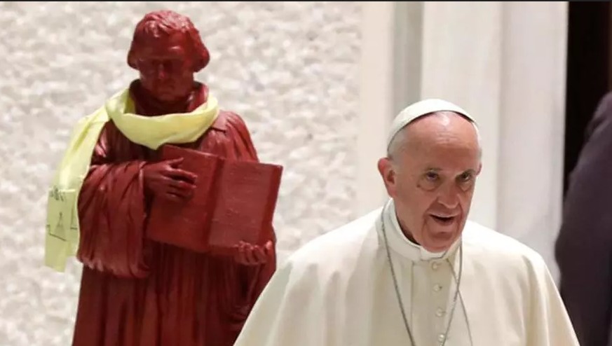 Bergoglio y lutero