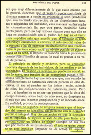 Escrito de Karol Wojtyla sobre el nudismo (facsímil)