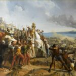 Charles-Philippe Larivière, La batalla de Montgisard (1842): un obispo alza la Vera Cruz entre los cruzados de Balduino IV