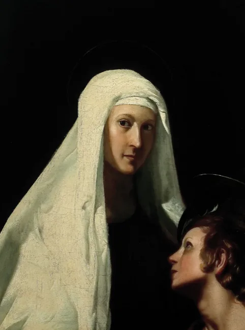 Italian: Santa Francesca Romana con l’angelo
