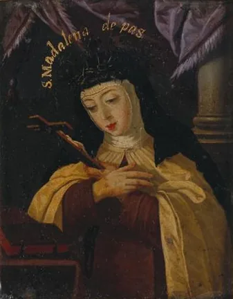 Santa Madalena de Pazzi, séc. XVII - Josefa de Óbidos (MNAA, 208 Min.)
